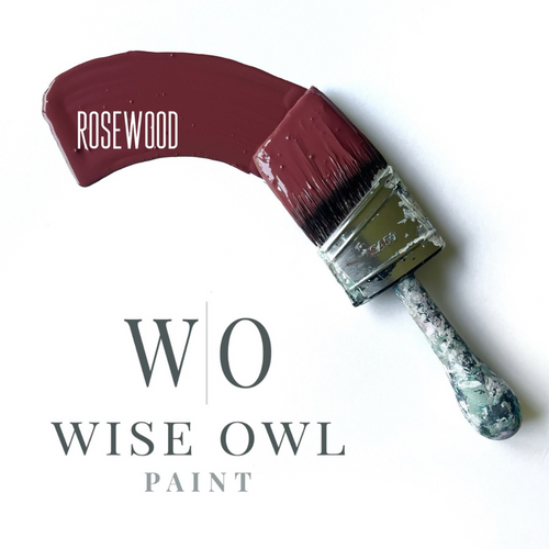 Wise Owl Brushstroke in colour Rosewood