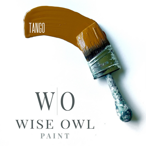 Wise Owl Paint Brushstroke in colour Tango