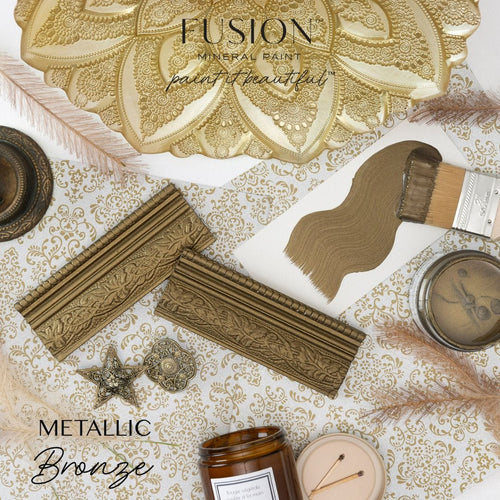 Fusion Mineral Paint Bronze Flatlay